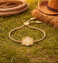 Buckle Ridge Initial Bracelet