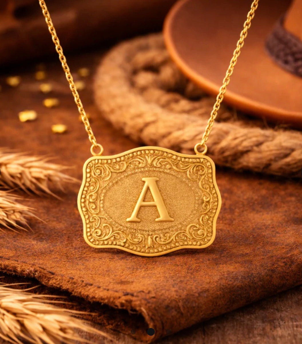 Western Initial Necklace
