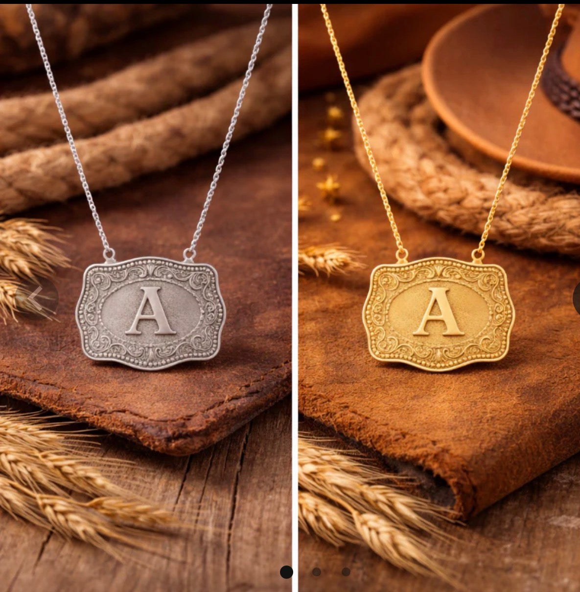 Western Initial Necklace