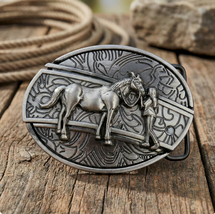 Western Knife Belt Buckles Collection