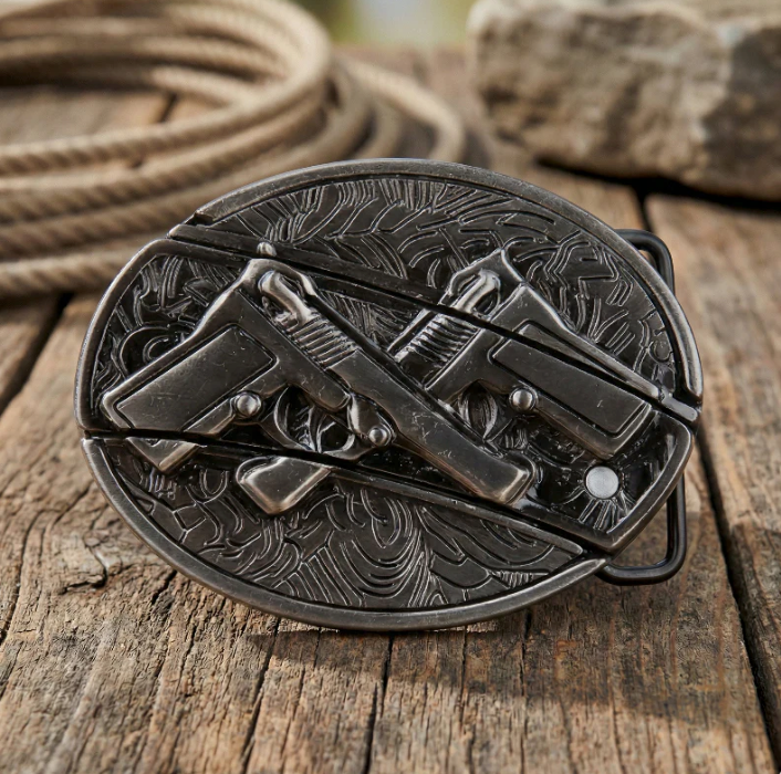 Western Knife Belt Buckles Collection