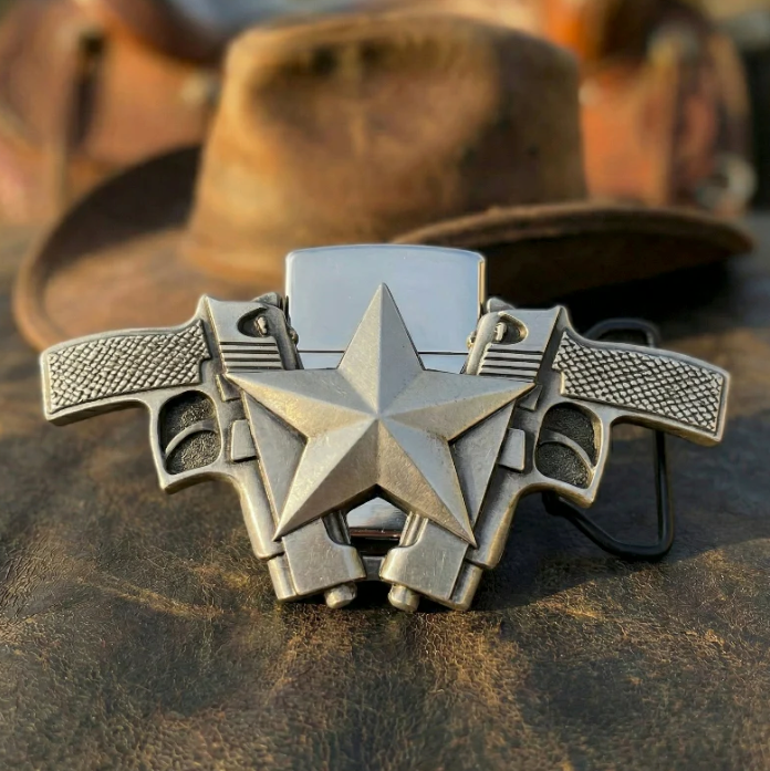 Western Knife Belt Buckles Collection